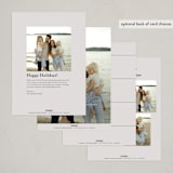 "Joyous Trio" - Holiday Cards in Cobblestone by Nicole Walsh - Back of Card Options