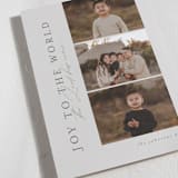 "Joyous Trio" - Holiday Cards in Cobblestone by Nicole Walsh - Detail