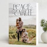 "Peaceful Earth" - Holiday Cards in Ocean by Erin German - Folded Card
