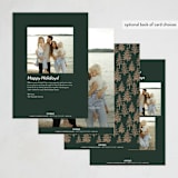 "The Heaven and Nature Sing" - Holiday Cards in Pine by Sherley Ferreira - Back of Card Options