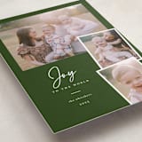 "Simply Joy" - Holiday Cards in Evergreen by Jessica Williams - Detail