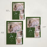 "Simply Joy" - Holiday Cards in Evergreen by Jessica Williams - Formats Available