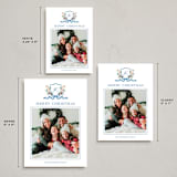 "Family Crest" - Holiday Cards in Blue Spruce by Cass Loh - Formats Available
