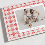 "Hand Painted Checkerboard" - Holiday Cards in Cherry by Michelle Harrick - Detail
