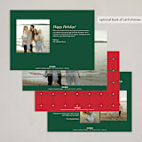 "Edged" - Holiday Cards in Pine by Amy Kross - Back of Card Options