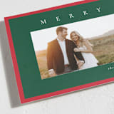 "Edged" - Holiday Cards in Pine by Amy Kross - Detail