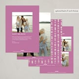 "Dazzled" - Holiday Cards in Sugar Plum by Vivian Yiwing - Back of Card Options