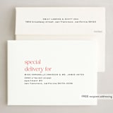 "color blocked wonder" - Holiday Cards in Candy Cane by Liz Conley - FREE Recipient Addressing