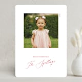 "Simple Square" - Holiday Cards in Scarlet by Genna Blackburn - Front