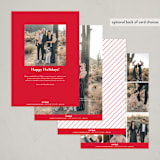 "Simple Square" - Holiday Cards in Scarlet by Genna Blackburn - Back of Card