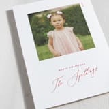 "Simple Square" - Holiday Cards in Scarlet by Genna Blackburn - Detail
