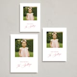"Simple Square" - Holiday Cards in Scarlet by Genna Blackburn - Formats Available