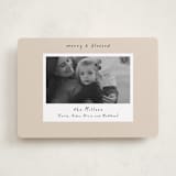 "Blessed Frame" - Holiday Cards in Butter Cream by Mansi Verma - Front