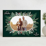 "Seasonal Foliage" - Holiday Cards in Evergreen by Hooray Creative - Front