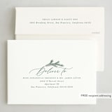 "Seasonal Foliage" - Holiday Cards in Evergreen by Hooray Creative - FREE Recipient Addressing
