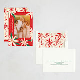 "Vintage Poinsettias" - Holiday Cards in Poinsettia by Becky Nimoy - Assembled