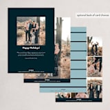 "Stacked Blessings" - Holiday Cards in Night Sky by Ekko Studio - Back of Card Options