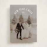 "Joy Around" - Holiday Cards in Snow by Everett Paper Goods - Front