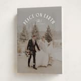 "Joy Around" - Holiday Cards in Snow by Everett Paper Goods - Folded Card