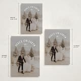 "Joy Around" - Holiday Cards in Snow by Everett Paper Goods - Formats Available