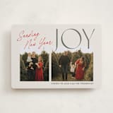 "Joyfully Duo" - Holiday Cards in Candy Cane by Jackie Crawford - Front