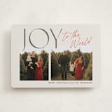 "Joyfully Duo" - Holiday Cards in Candy Cane by Jackie Crawford - Front