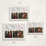 "Joyfully Duo" - Holiday Cards in Candy Cane by Jackie Crawford - Formats Available