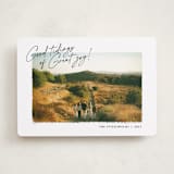"Painterly Frame" - Holiday Cards in Coal by Jackie Crawford - Front