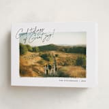 "Painterly Frame" - Holiday Cards in Coal by Jackie Crawford - Folded Card
