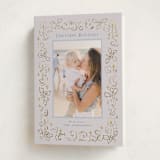 "Candlelight & Holly" - Holiday Cards in Champagne by Cass Loh - Folded Card