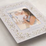 "Candlelight & Holly" - Holiday Cards in Champagne by Cass Loh - Detail