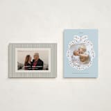 "Cottage Ribbon" - Holiday Cards in Winter Sky by Itsy Belle Studio - Photo Orientation Options