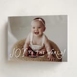 "Dolce" - Holiday Cards in Snow by Everett Paper Goods - Folded Card