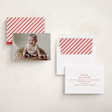 "Dolce" - Holiday Cards in Snow by Everett Paper Goods - Assembled