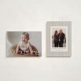 "Dolce" - Holiday Cards in Snow by Everett Paper Goods - Photo Orientation Options