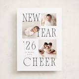 "Aerial" - Holiday Cards in Snow by Everett Paper Goods - Front