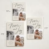 "Blessings of Peace & Joy" - Holiday Cards in Cream by Kercia Jane - Formats Available