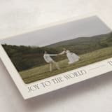 "Vintage Postcard" - Holiday Cards in Cream by Robert and Stella - Detail