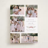 "Multi Swag" - Holiday Cards in Sage by Everett Paper Goods - Front
