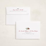 "Warmest Wish" - Holiday Cards in Peppermint by Susan Moyal - FREE Recipient Addressing