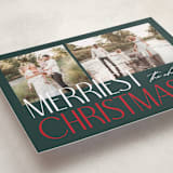 "Merry Stack" - Holiday Cards in Pine by Makewells - Detail