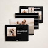 "Classy Trio" - Holiday Cards in Ink by Ekko Studio - Back of Card Options