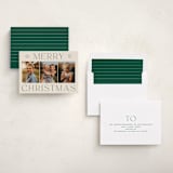 "Classy Trio" - Holiday Cards in Spruce by Ekko Studio - Assembled