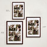 "Plaid Collage" - Holiday Cards in Burgundy by Stacey Meacham - Formats Available