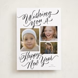 "We Wish You" - Holiday Cards in Coal by Elsa Duncan - Front