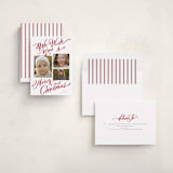 "We Wish You" - Holiday Cards in Scarlet by Elsa Duncan - Assembled