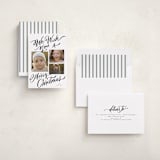 "We Wish You" - Holiday Cards in Coal by Elsa Duncan - Assembled