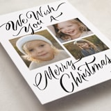 "We Wish You" - Holiday Cards in Coal by Elsa Duncan - Detail