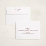 "New Classic" - Holiday Cards in Candy Cane by Corinne Malesic - FREE Recipient Addressing