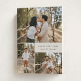 "Modern Simple" - Holiday Cards in Cookie Dough by Brianne Larsen - Folded Card